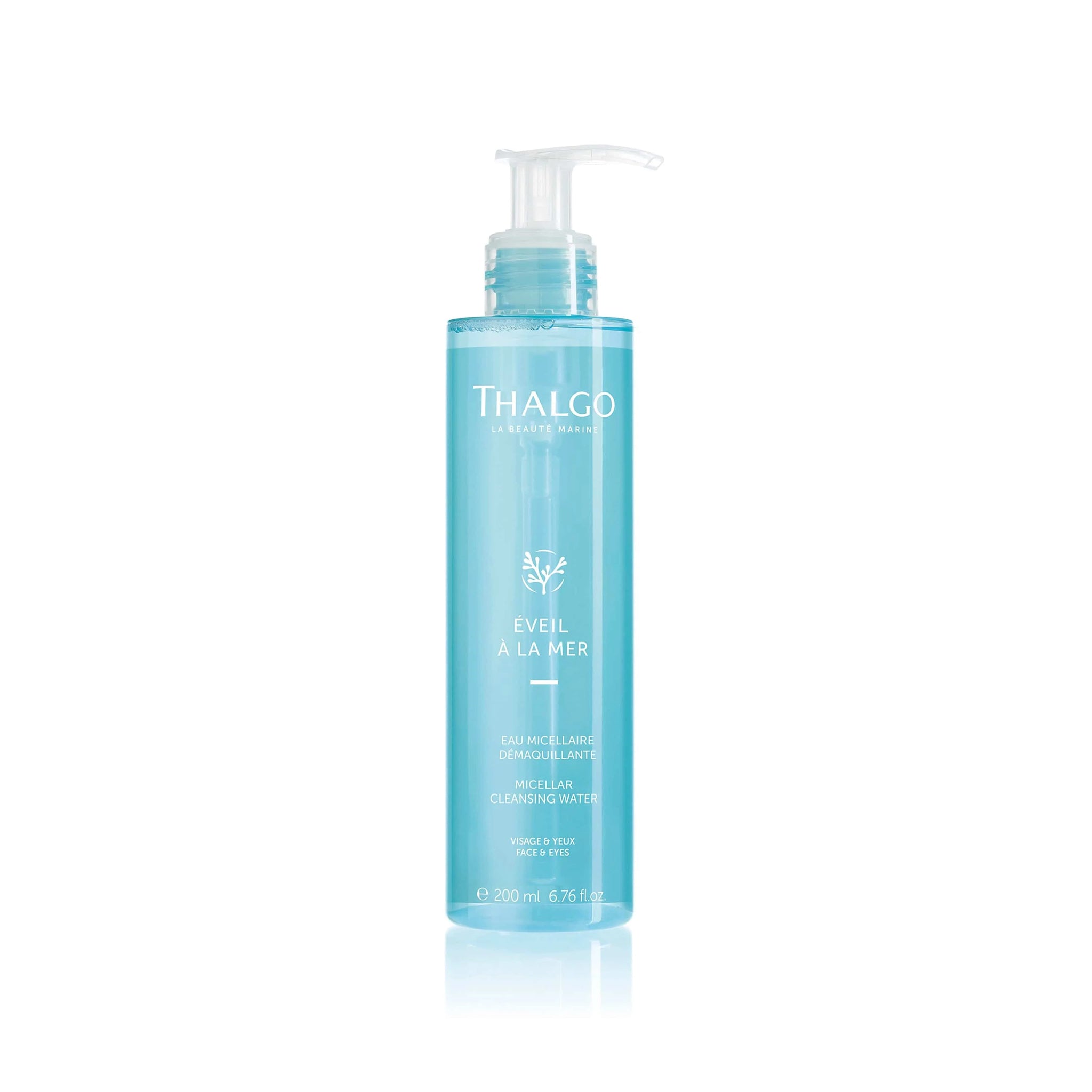 Thalgo Micellar Cleansing Water 200ml gentle facial cleanser removing makeup and impurities for all skin types