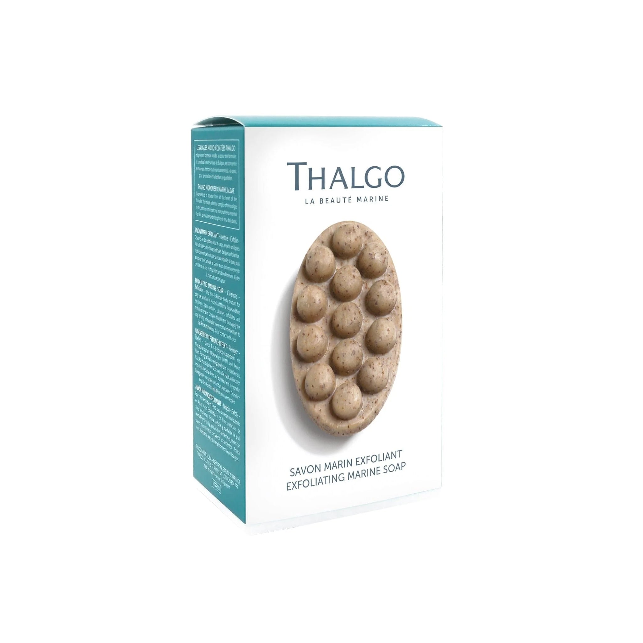 Thalgo Exfoliating Marine Soap 150g body scrub bar with marine algae in box