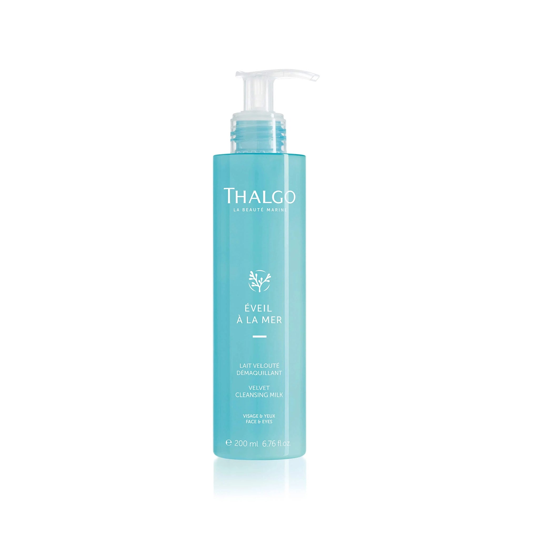 Thalgo Velvet Cleansing Milk 200ml hydrating facial cleanser bottle for sensitive skin